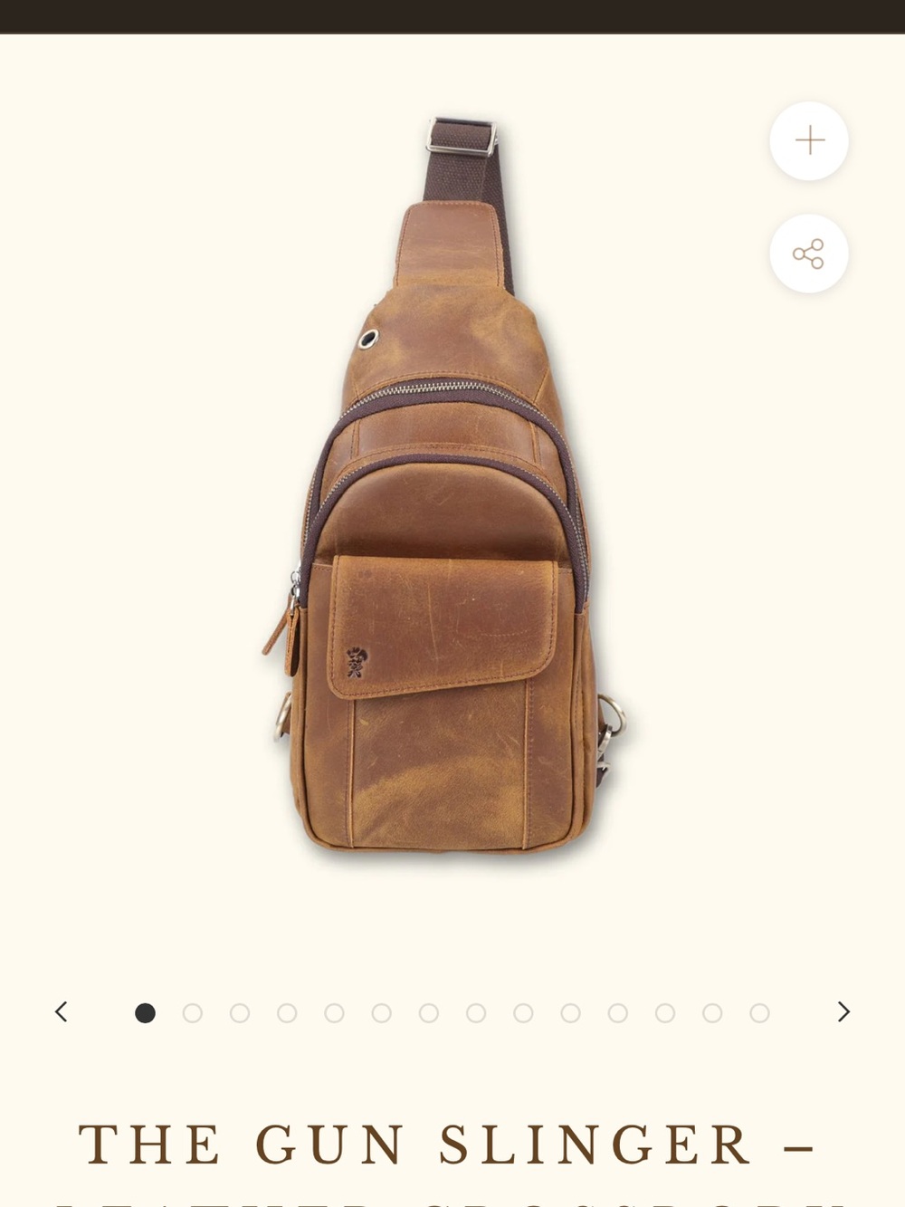 Western Leather Goods Crossbody Sling Bag